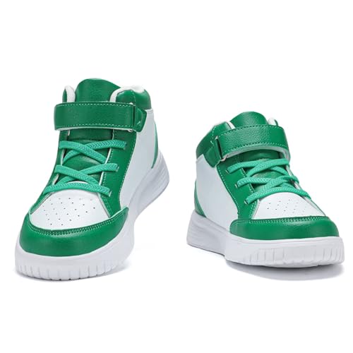 Image of Kids Sneakers Boys Running Shoes Girls High Top Casual Lightweight Classic Adjustable Strap Sneakers