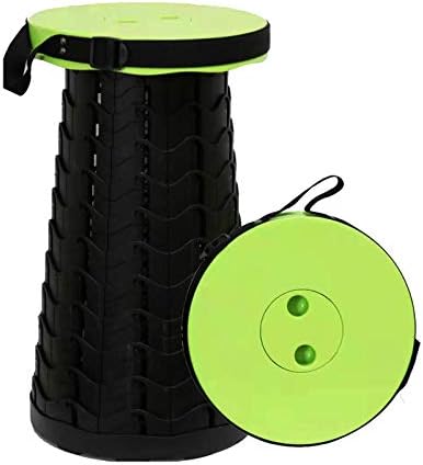 Deer's Life Portable Folding Stool, Upgrade Square Collapsible Stools for Adults Heavy Duty 485lbs Yet Small Lightweight Telescoping Retractable Camping Stools for Fishing Travel Outdoor Indoor