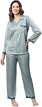AV2 Women's Satin Solid Pajama Set Pack of 1