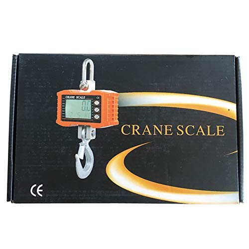 Idili 2200Lbs Digital Crane Scale, High Precision Ocs-S 1000Kg Aluminum Industrial Scales Heavy Duty Compact Hanging Scale Hoists Scale 0.5Kg (Ocs-S Silver) #TOP7