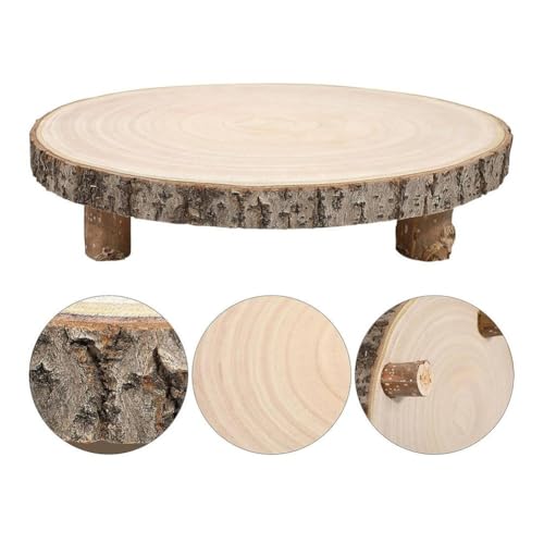Support à gâteau en bois rustique de qualité supérieure
