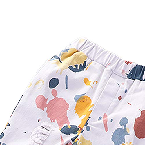 Pudcoco Kids Little Girls Ripped Tie Dye Flare Jeans High Waist Bell Bottoms Pants3