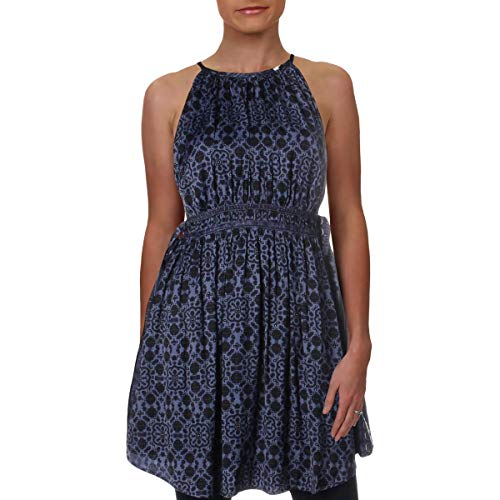 Free People Mid Summer's Day Tunic Top Blue Combo S tunique bohème