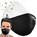 Price comparison product image DualVertex Unisex Dust Mask | Cotton Face Mask Washable & Reusable with Adjustable Ear Straps and Nose Wire  with Valve and 6 Replaceable filters