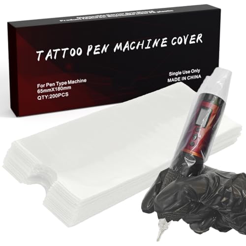 Yugui Tattoo Machine Pen Covers Bags - Tattoo Gun Sleeves 2.4x7"