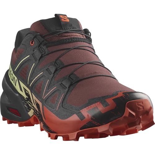 Image of Salomon Mens Speedcross 6 Rum Raisin /Cherry Tomato /Cognac 10.5 Medium