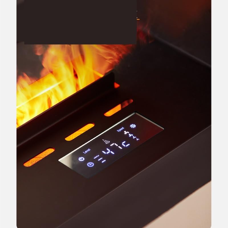Kominek elektryczny dla pary wodnej, kominek rozpylający 3D, dekoracja nordycka, wbudowany kominek elektroniczny, symulacyjny nawilżacz płomienia, dekoracyjny kominek elektryczny (1800 mm)