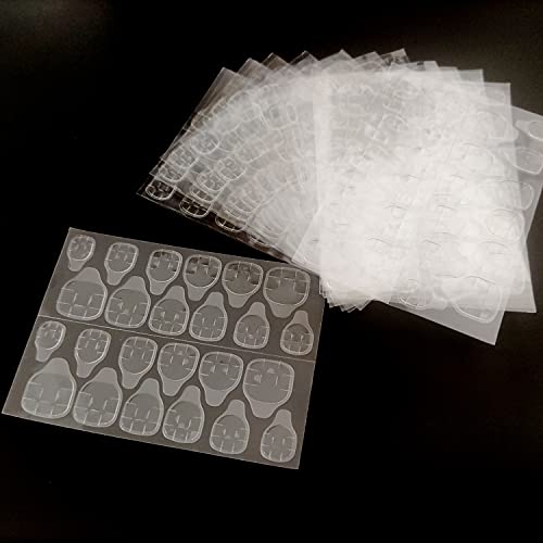 Xianglangsuccess，360 Pieces Transparent Super Adhesive Tabs Double Sided Sticker For Nail Art Tip Manicure Super Thin Jelly Gel #TOP24