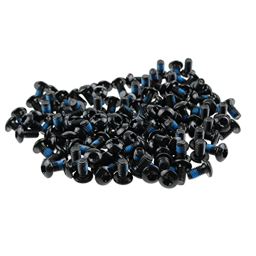 Meetoot Bicycle Disc Brake Bolts 50Pcs Steel T25 Cycle Bicycle Brake Disc Bolts Screw Bike Brake Rotor Bolts Mtb Cycling Screws With A Double-Headed Torx Wrench #TOP4