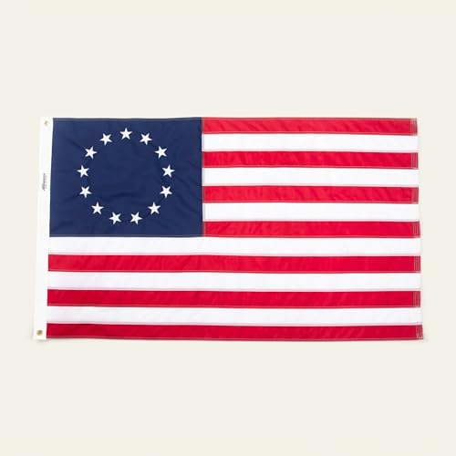 Allegiance Flags Made in USA Betsy Ross Flag For Outside 3x5 Ft | Premium 13 Star American Flag with US Sourced 200D Nylon Embroidered Stars Hand-Sewn Stripes Heavy Duty All-Weather