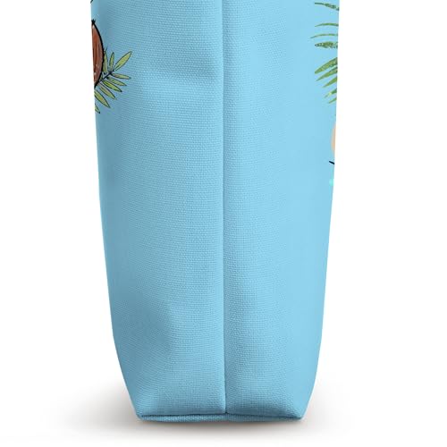 Bolso tote vintage de recuerdo de la isla caribeña Aruba con flamenco miniatura 3
