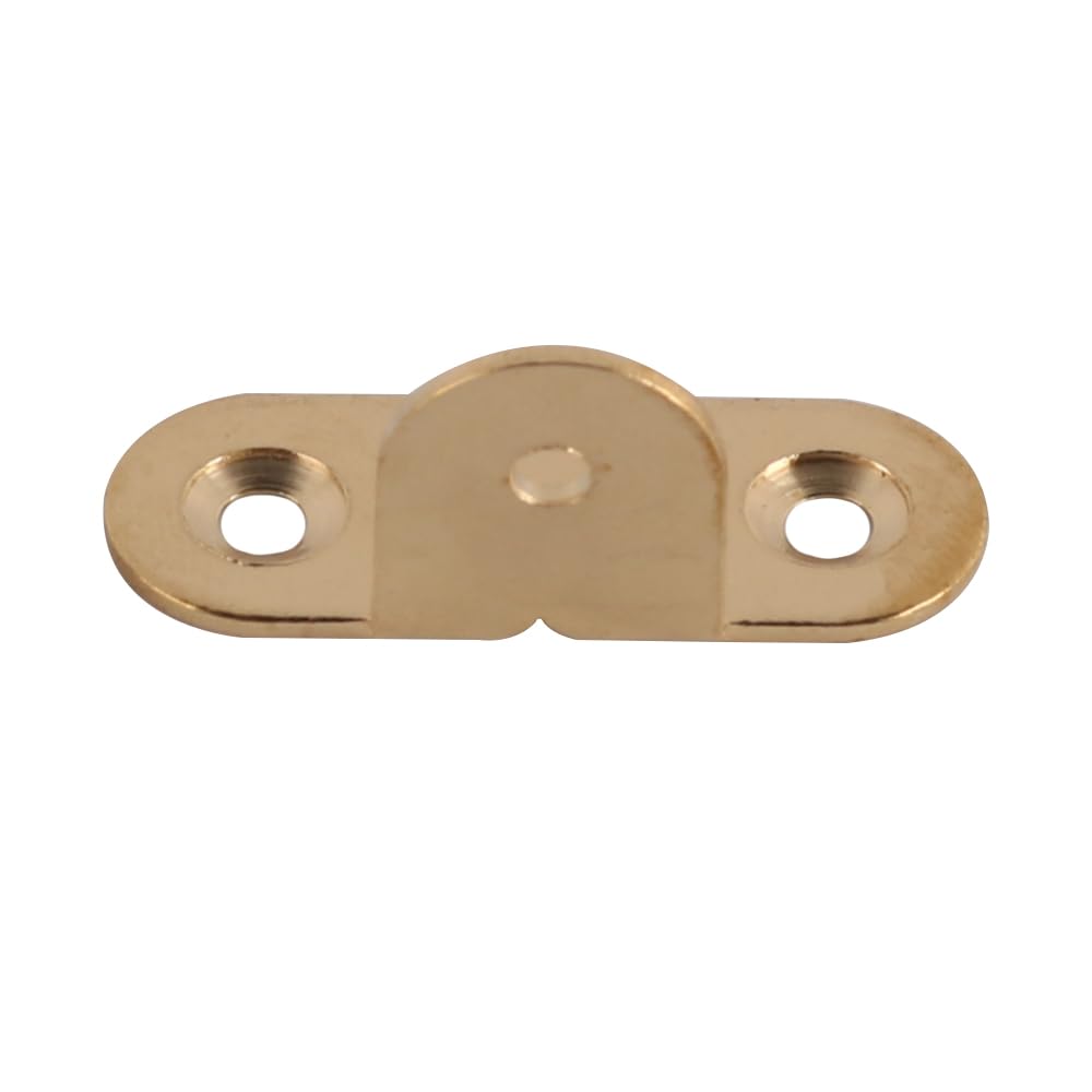 Laroal 8pcs 90 Degree T Shape Brass Corner Brackets Heavy Duty L Shaped Angle Brackets with Screws for Frame Mirror Furniture Connection Reinforcement Cabinets Desks Shelves - Image 3