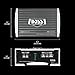 BOSS Audio Systems AR1500MK Car Amplifier and 8 Gauge Wiring Kit - 1500 Watts Max Power, 2/4 Ohm Stable, Class AB, Monoblock, Mosfet Power Supply, Remote Subwoofer Control