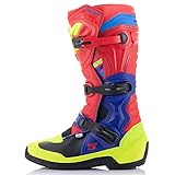 alpinestars tech 10 2019 recensioni Vordere und hintere Balg-Einsätze aus leichter Mikrofaser bieten verbesserten Komfort und Flexibilität im Schlüsselbereich.