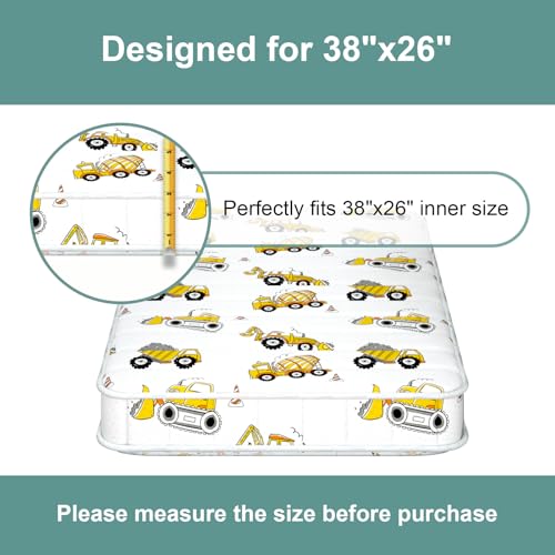 Image of 3 Inch 38x26 Mattress, No Gaps Edge Reinforcement High Density Foam, Odorless and Steady, Certipur-us and Oeko -tex Certified, Truck