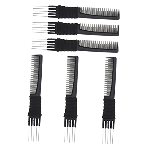 VALICLUD Peine Para Cardar Profesional y Multifunción 6 Unidades Tamaño Estándar Para Cabello Grueso y Fino Hombres y Mujeres Uso Diario y Fiestas