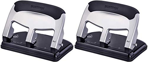 Bostitch EZ Squeeze 40 Sheet 3-Hole Punch (HP40) Pack of 2