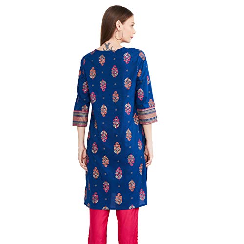 Image of Max Women Embroidered Three-Quarter Sleeves Kurta