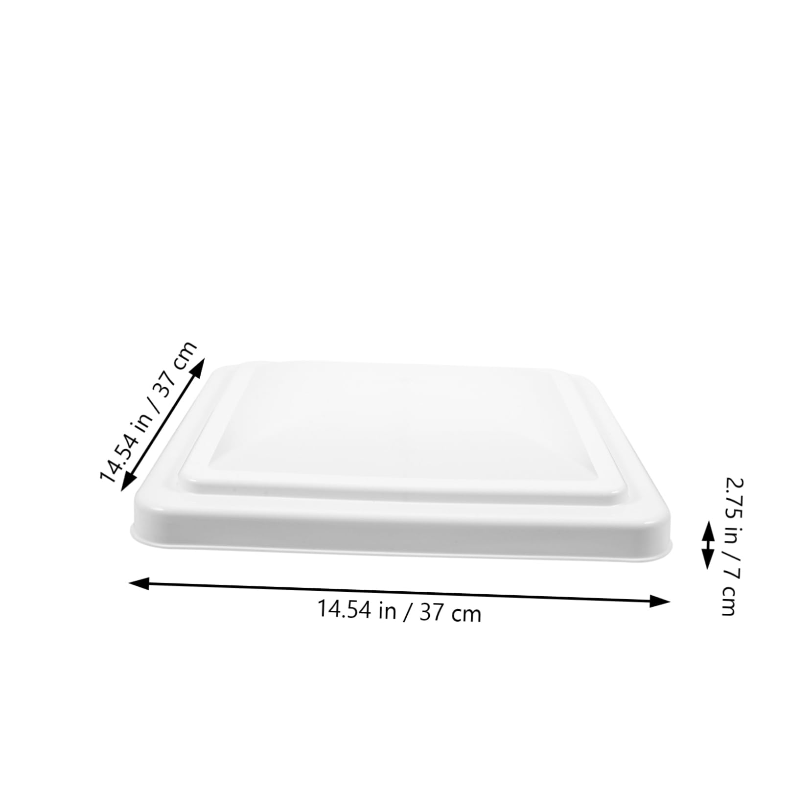 Copertura da 14x14 Pollici in Plastica per Ventilazione Camper Bianca Design Moderno e Funzionale e Funzionale Isolamento Termico Efficiente per Tetto e Bagno del Camper