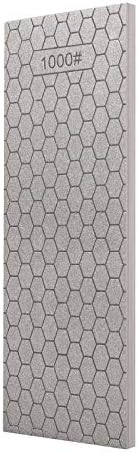 S SATC Diamond Sharpening Stone 2 Side Grit 400/1000 Diamond Plate Honing Stone 8-inch Hone Sharpener