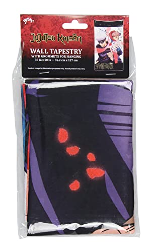 JUST FUNKY Tapeçaria Jujutsu Kaisen JJK Manga Wall Art Anime Decor Satoru Gojo e Yuji Itadori 76,2 c