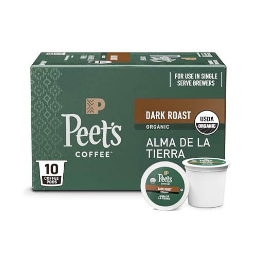 Peet's Coffee, USDA Organic Dark Roast Single Serve Coffee Pods -...