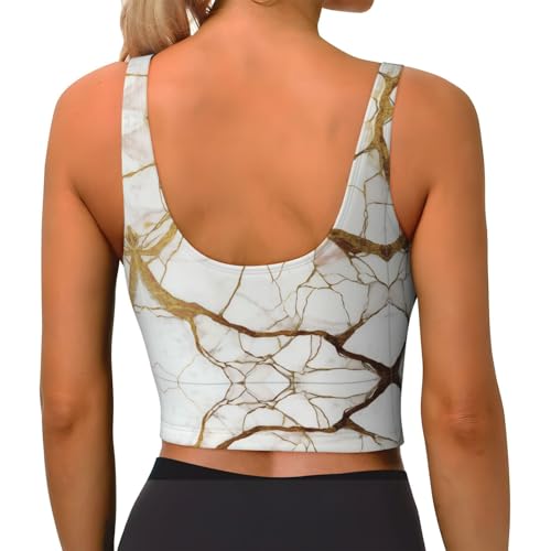 Womens Comfort Fit Yoga Vest U-Shaped Back Crop Vest Underwear for Gym3