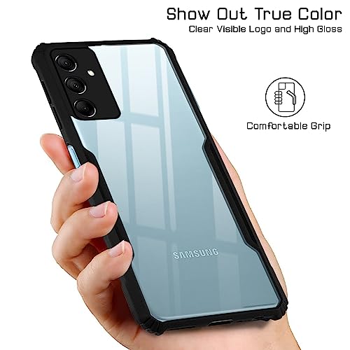 Image of Jkobi Back Cover Case for Samsung Galaxy M14 5G (Shockproof with Polycarbonate Clear Panel | Professional Black)