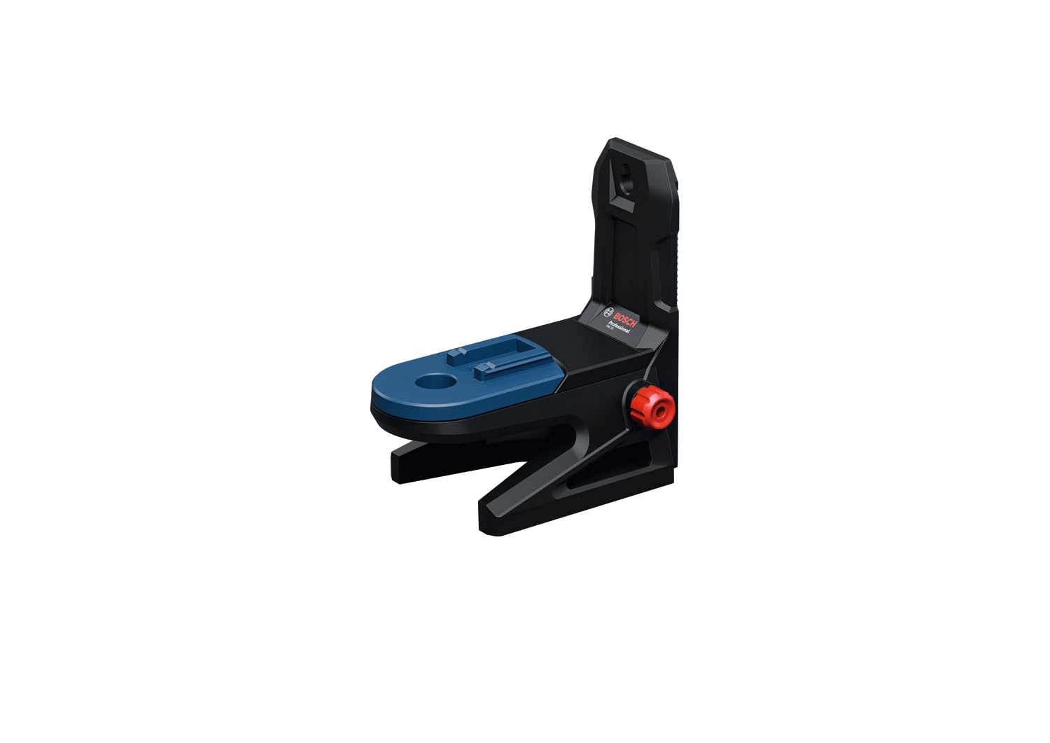 Bosch Professional Soporte RM 20 (diseño robusto, patas de goma, imanes potentes, orificios para tornillos, compatible con el GCL 12V-50-22 CG, ajuste exacto de la altura con clip para techo DK 20)
