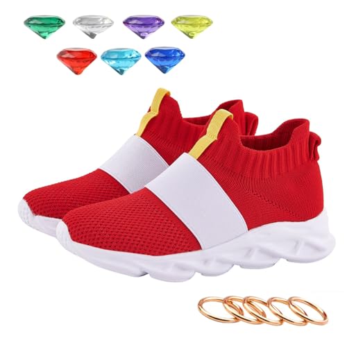 Nuovovoi Jungen Turnschuhe (Rot, Grundschulkind, Herren, 32, Numerisch, EU Schuhgrößensystem, M)