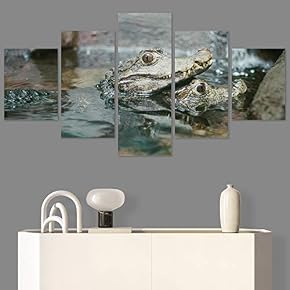SIGNWIN 5 Panel Canvas Wall Art Coiling Around...