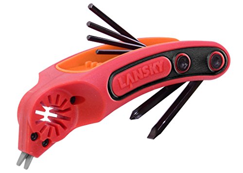 Lansky BSHARP BowSharp Tool and Sharpener, Red