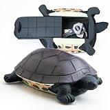 BarGifts Hide a Key Outside Fake Rock Key Hider Turtle Look for Garden or Yard, Secret Storage Box for Spare Keys Hidden Safe - Garden Decoration- Key Hider Outdoor in Rock - Large