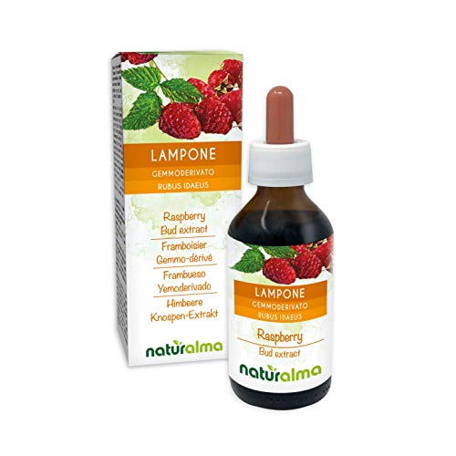 LAMPONE (Rubus idaeus) Gemmoderivato analcoolico da gemme fresche NATURALMA | Estratto liquido gocce 100 ml | Integratore alimentare | Vegano