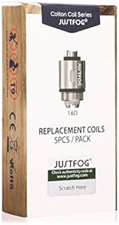 Original Electronic Cigarette Replacement Coils for JUSTFOG Q16 Q14 P16A P14A S14 G14 C14 5pcs/Pack … (1.6ohm)
