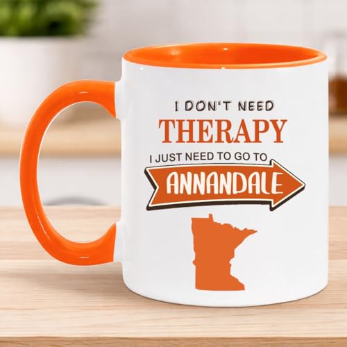 Annandale MN Quote Coffee Mug 11oz Orange