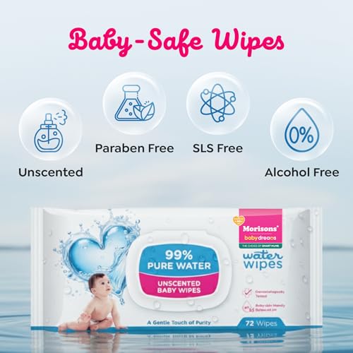 Image of Morisons Baby Dreams 99% Water Wipes