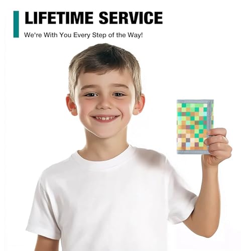 Image of Kids Wallets for Boys Girls, Little Boys Wallet for Kids, Wallet for Teen Boys, Toddler Wallet for Boys with Magic Sticker, RFID Nylon Wallet /Canvas Wallet with Coin Pocket for Gifts