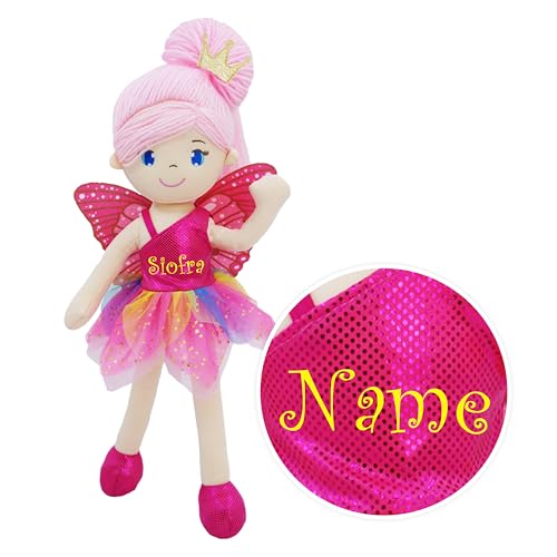 June Garden Personalized Fairy Doll Siofra - Plush Stuffed Soft