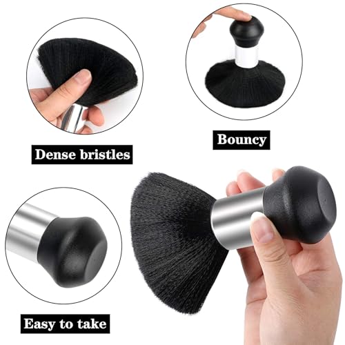 Image of FEBSNOW Barber Cape Professional Hair Cutting Cape with Neck Duster Brush