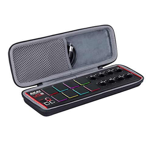 co2CREA Duro Viajar caja estuche funda para AKAI Professional LPD8 Controlador MIDI USB(funda solo,Case Only)