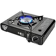 Max Gas Stove MS-2500 Black, 8000 BTU, Camp Stove, with Carrying Case