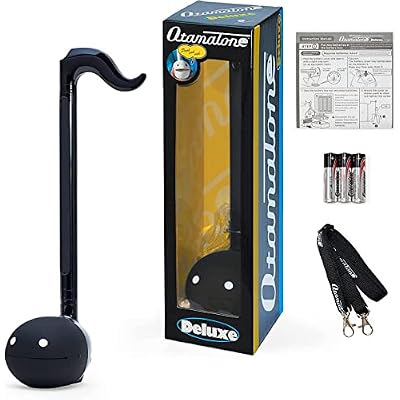 Otamatone Black Japanese Electronic Musical Instrument Portable Music Synthesizer Collector's Set Regular + Deluxe