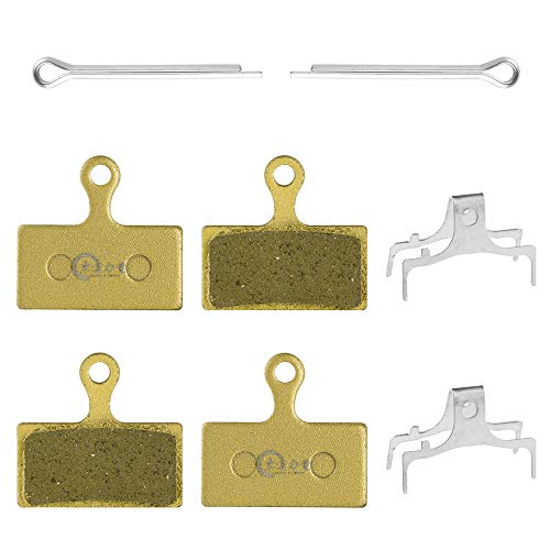 EASTERN POWER 2 Pares Pastillas de Freno para Shimano XT M8000 M785 XTR M9000 M9020 M985 SLX M7000 M675 M666 Deore M615, Semi-metálico