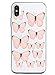 Oihxse Silicone Transparente Case avec Motif Papillon Compatible pour iPhone 6/iPhone 6S Coque Souple TPU Gel Mode 3D Dessin Étui Ultra Mince Antichoc Anti-Rayures Protection Cover,Rose