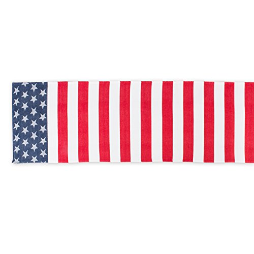 Dii 4Th Of July Stars & Stripes Tabletop Collection Table Runner, 14X54, Red, White, & Blue #TOP2