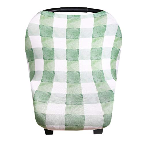 Image of Copper Pearl Multi-Use Cover: Car Seat, Nursing, Stroller - Stretchy Fabric, All-Season, Stylish Designs, Easy Access - Pine