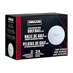 KIRKLAND Signature 3-Piece Urethane Cover White Golf Balls - 24 Pack – High-Performance Golf Balls for Distance, Control, and Spin, Soft Feel with Durable Construction, Ideal for All Skill Levels