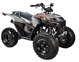 HHH Sporty #CT-125E ATV 125cc ATVs for Youth & Adults Four Wheeler Utility Gas Power Sports Quad with Reverse Led Lights Big Tires 18/19 inches(Gray)