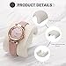 uxcell 4pcs Watch Case Pillows, M Shaped Watch Display Pillow Velvet Watch Cushion Replacement for Watch Bracelet Display Storage Beige